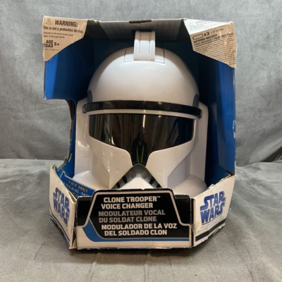 2008 Hasbro Star Wars Clone Trooper Voice Changer Helmet In Box
