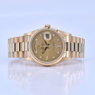 Rolex 18K President 18238 Watch with Papers and Original Receipt