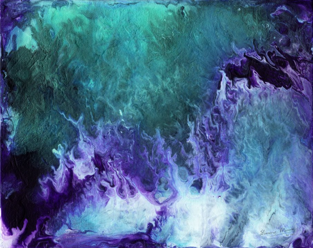 Enchanted Ocean - 24x18" Abstract Painting