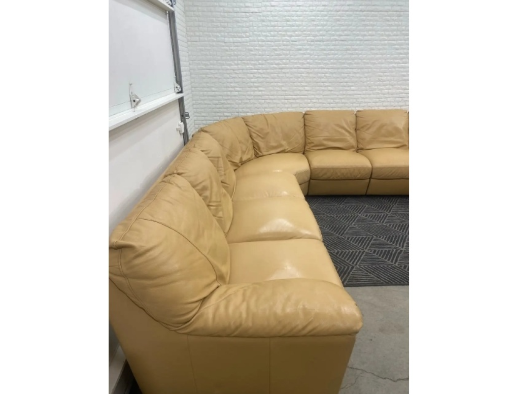 FREE DELIVERY Large Genuine Leather Sectional
