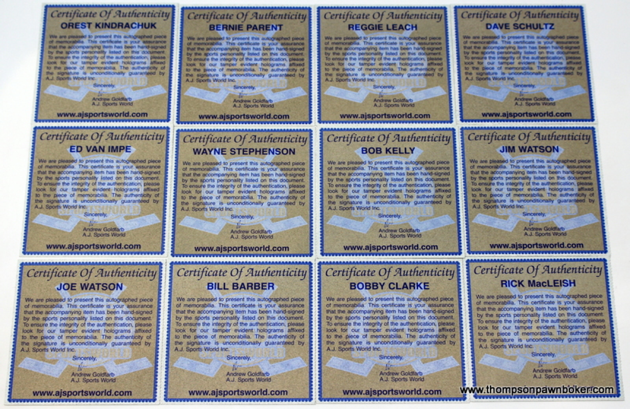 Philadelphia Flyers Signed Jersey