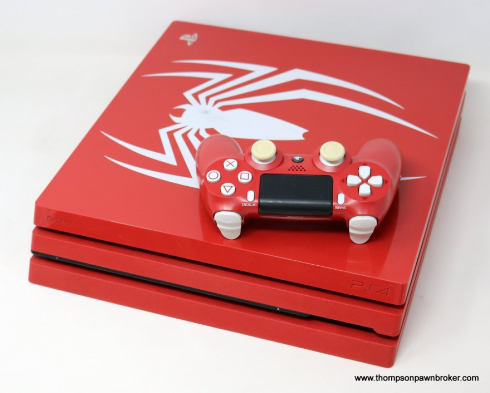 Playstation 4 Pro CUH-7115B Spiderman Limited Edition & Controller (1TB)