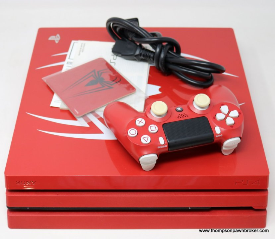 Playstation 4 Pro CUH-7115B Spiderman Limited Edition & Controller (1TB)