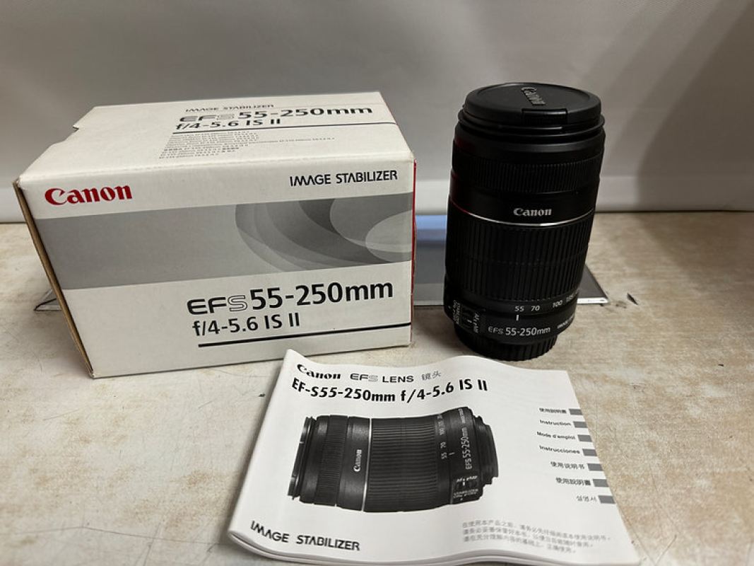 Canon EF-S 55-250mm f/4-5.6 IS II Telephoto Zoom Image Stabilized Lens