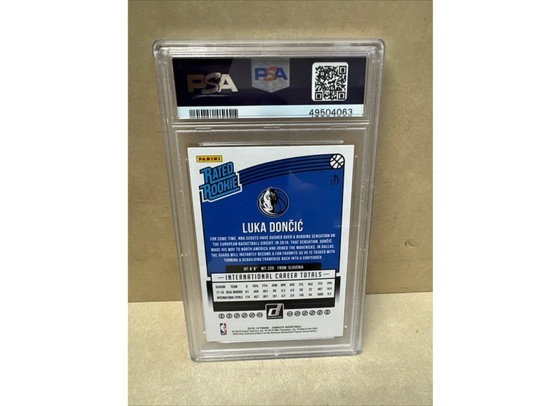 2018 Panini Donruss #177 LUKA DONCIC RC Rookie PSA 10 GEM MINT