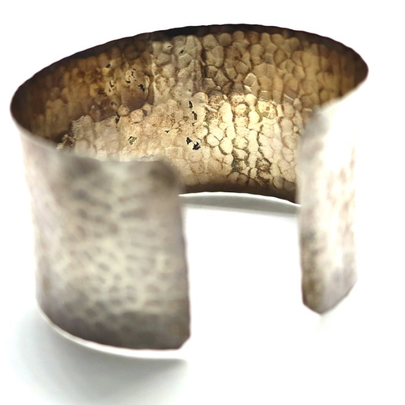 Wide Silver Bangle