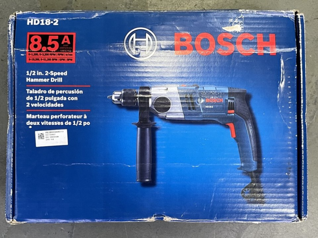 Bosch 1/2 inch 2-speed Corded Hammer Drill (HD18-2)