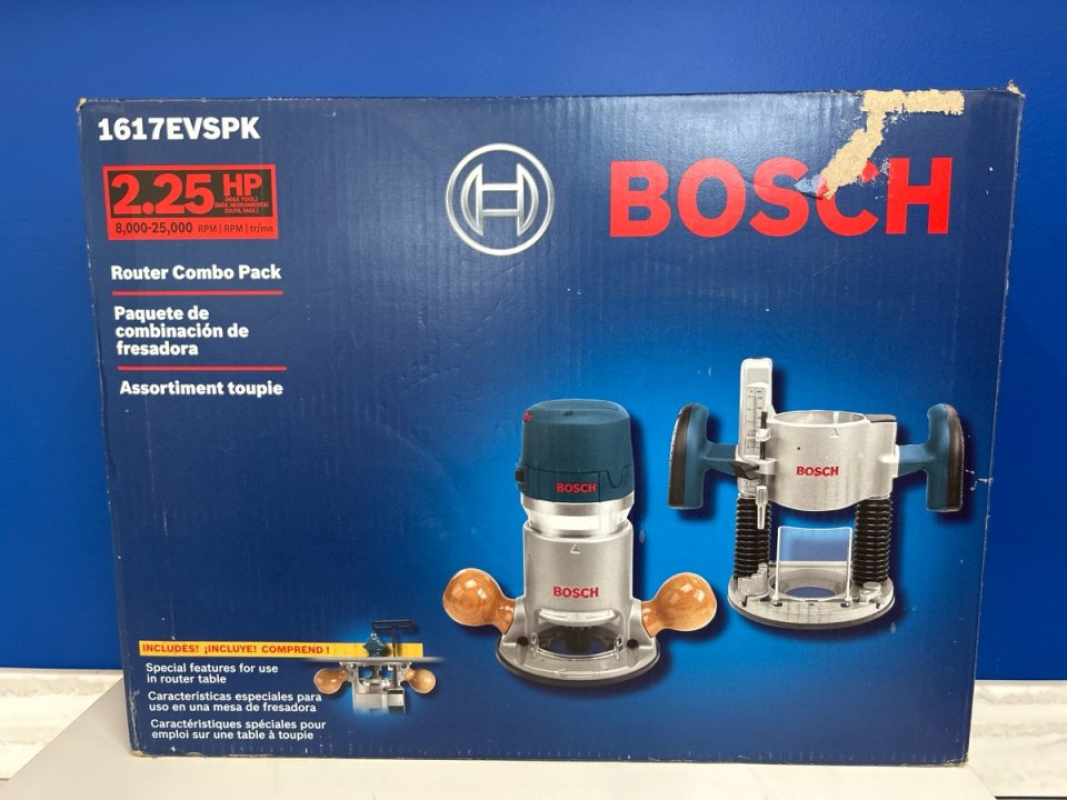 BOSCH ROUTER COMBO PACK MODEL: 1617EVSP