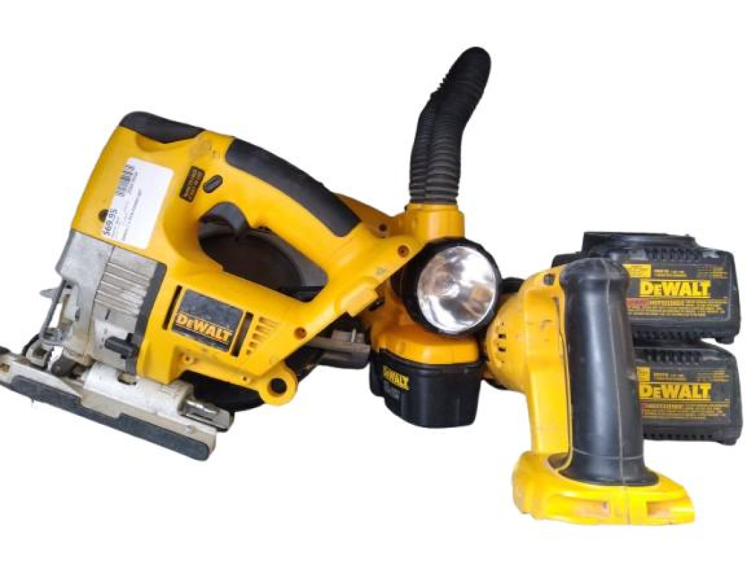 DEWALT COMBO SET, CURCULAR SAW, JIG SAW, RECIPROCATING SAW,