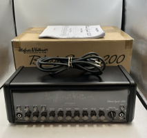 HUGHES & KETTNER BLACK SPIRIT 200 WATT 4 CHANNEL AMP HEAD W/ BOX & MANUAL