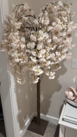 Lighted Faux Weeping Cherry Blossom Tree