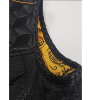 Golden Dragon Leather Club Vest