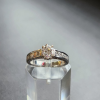 14K White Gold Diamond Ring