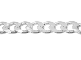 Sterling silver, 5.7mm curb Bracelet