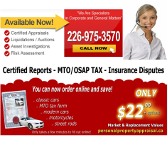 online personal property appraisal classic vehicle car truck motorocycle RV motorhome trailer