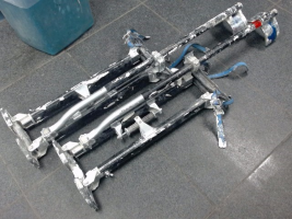 BLK SILVER DRYWALL STILTS