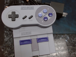 REPAWN NINTENDO SUPER NES CONTROL DECK WITH DECK ONLY TWO CONTROLLER