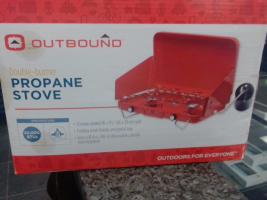 OUTBOUND DOUBLE BURNER PROPANE STOVE