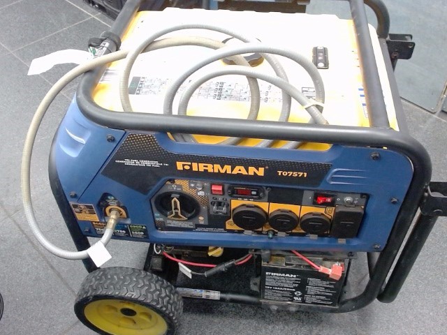 FIRMAN T07571 Tri-Fuel generator is a 9400-watt trifecta — running on gasoline, in Edmonton, AB